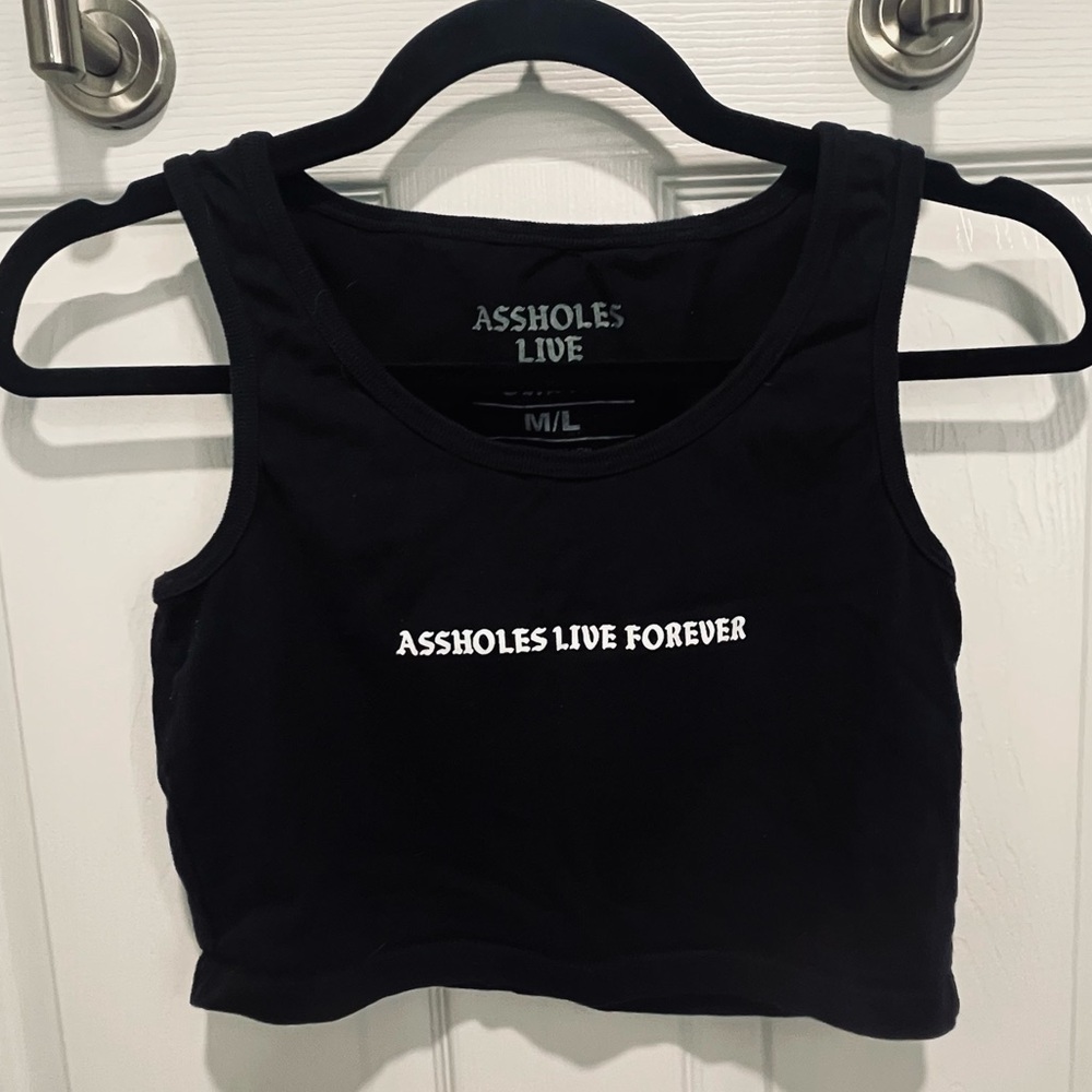 ALF Black Crop Top